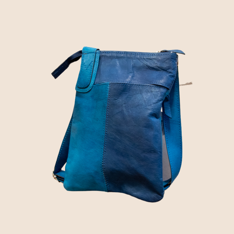 Compact shoulder bag Ivy - 2x blue