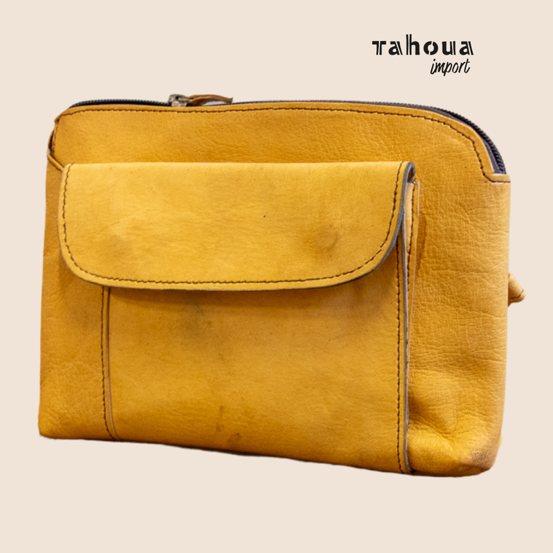 Mini leather bag - Yellow