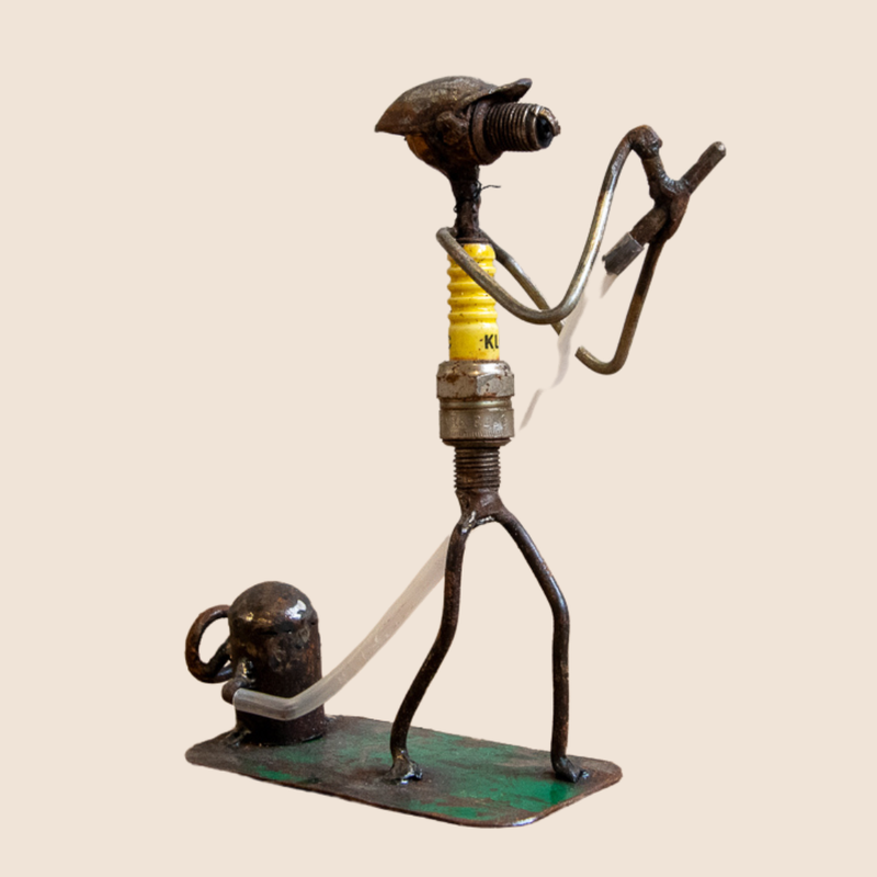 Recycled Metal: Fireman