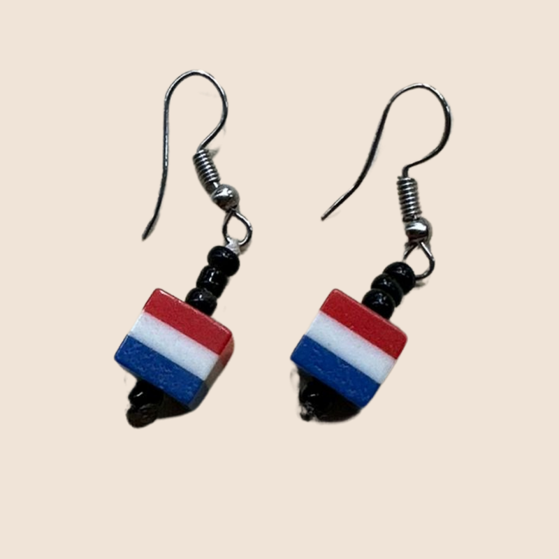 Dutch flag earrings