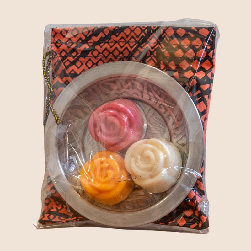 Gift set Shea soap with gift bag and hammam bowl