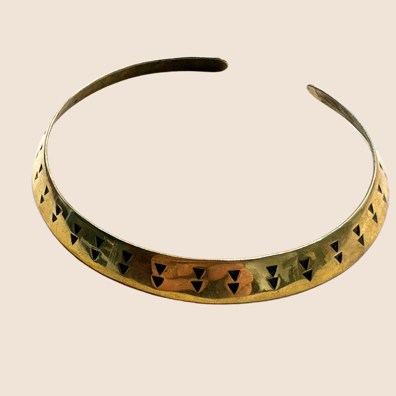 Hammered Bronze Choker - Type 1