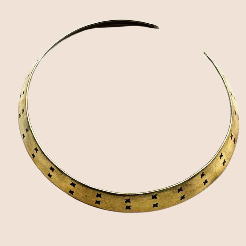 Hammered Bronze Choker - Type 2