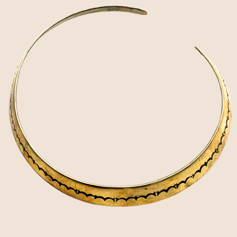 Hammered Bronze Choker - Type 3